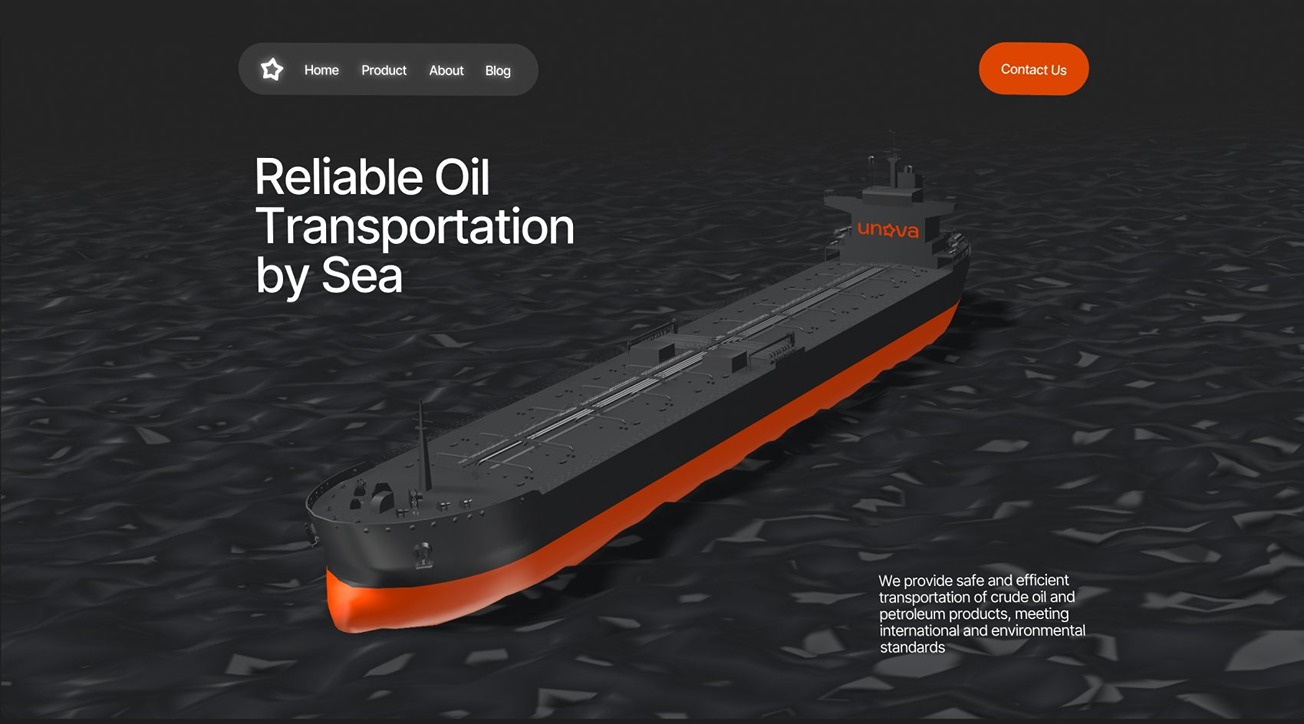 Animated Oil Tanker